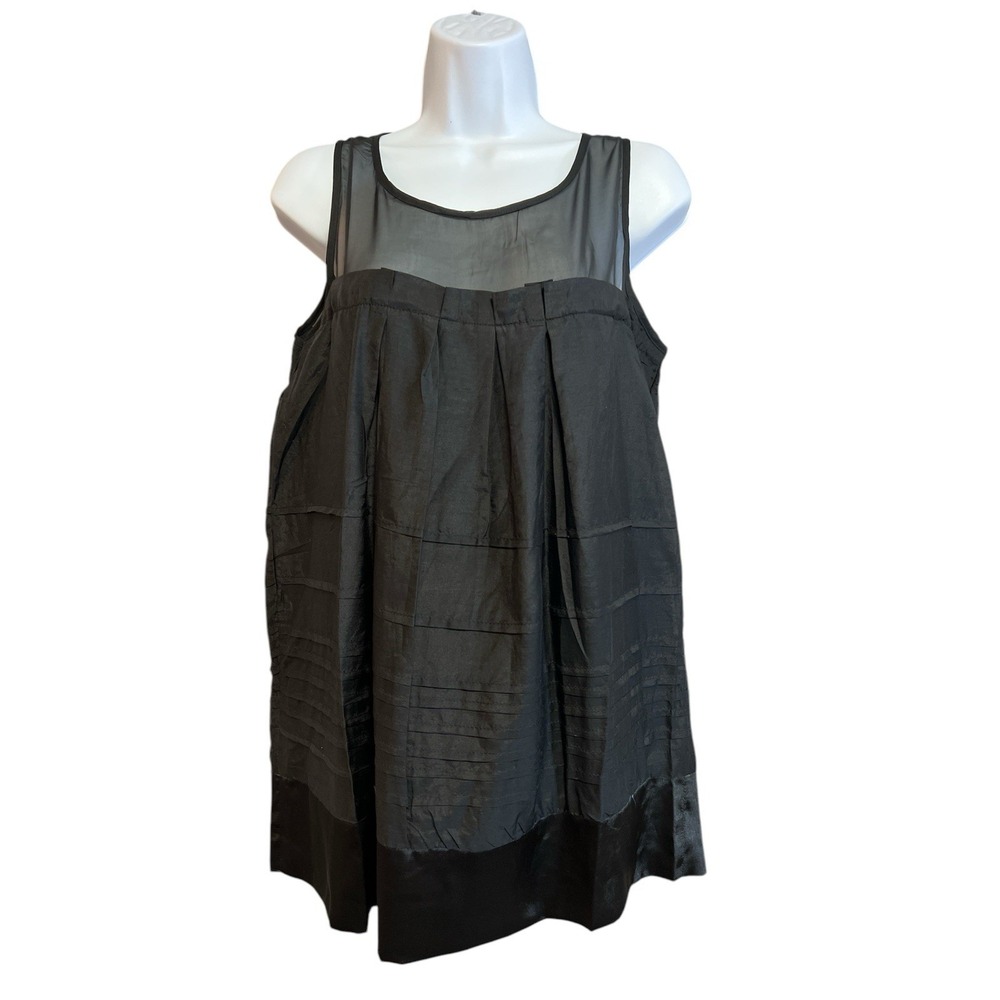 Aryeh Top Blouse Sleeveless Sz Large Women's NWT Black